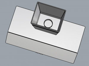 suggar vidrio 90cm white 3D Модель