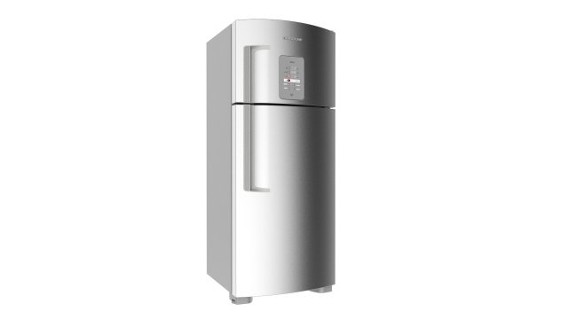 refrigerator brastemp ative stainless steal 3D Model .c4d .max .obj .3ds .fbx .stl .blend 