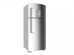 refrigerator brastemp ative stainless steal 3D Model