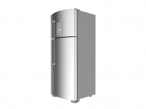 refrigerator brastemp ative stainless steal 3D Model