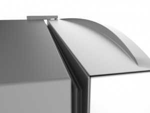 refrigerator brastemp ative stainless steal 3D Model