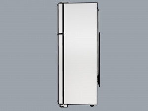refrigerator brastemp ative stainless steal 3D Model