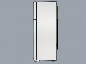refrigerator brastemp ative stainless steal 3D Model