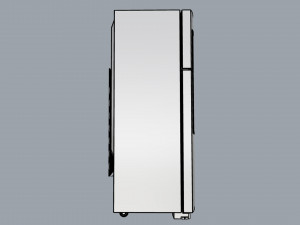refrigerator brastemp ative stainless steal 3D Model