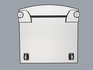 refrigerator brastemp ative stainless steal 3D Model