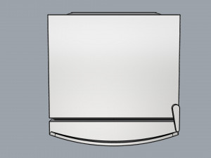 refrigerator brastemp ative stainless steal 3D Model