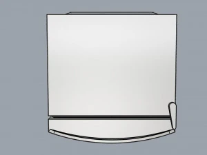 refrigerator brastemp ative stainless steal 3D Model
