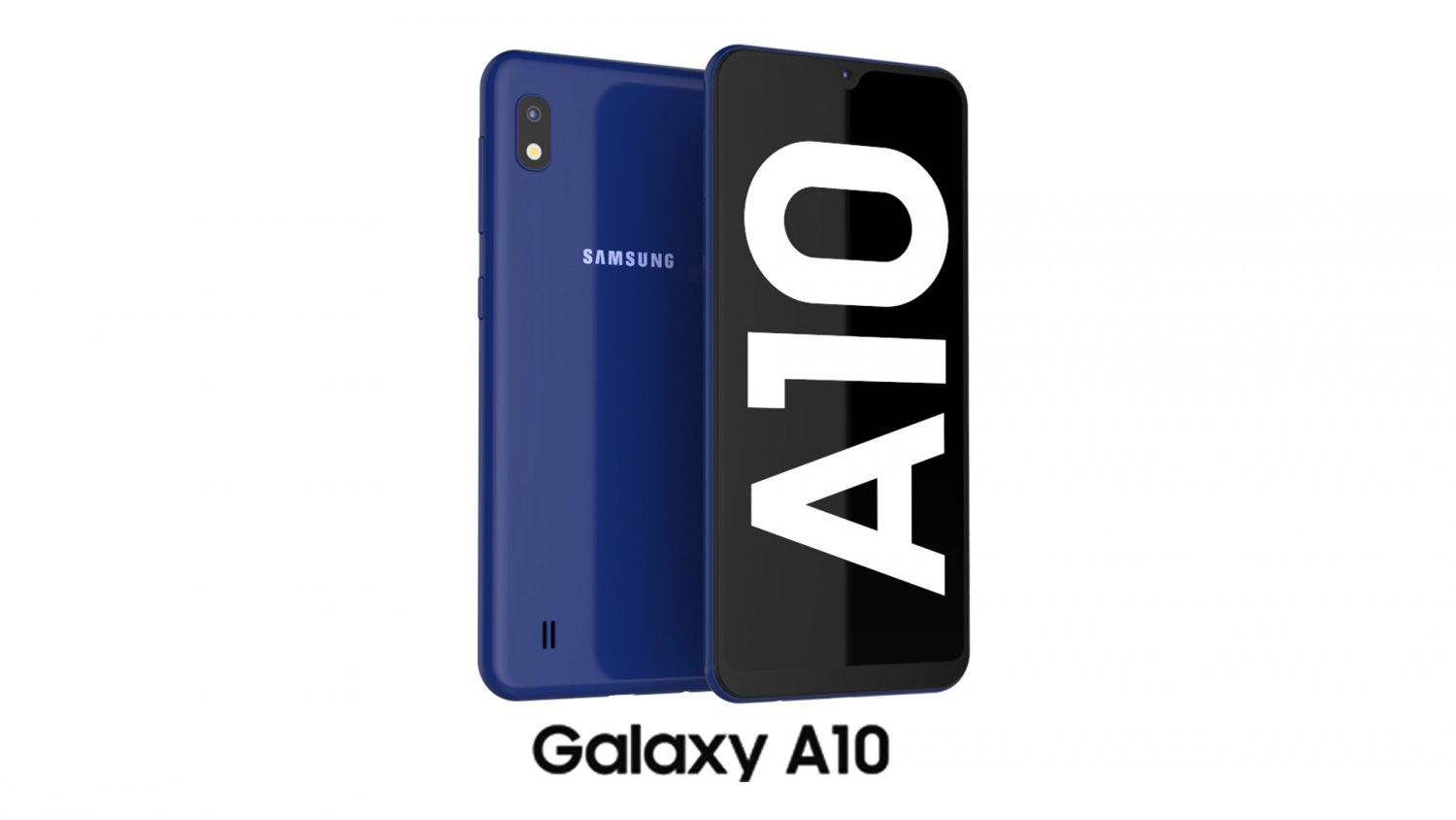 samsung galaxy a10 blue 3D Модель in Телефоны 3DExport