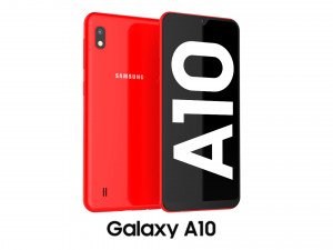 samsung galaxy a10 red Model 3D