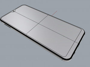 samsung galaxy a10 red Model 3D