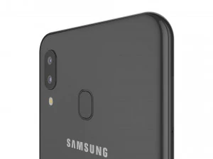 samsung galaxy a20 black 3D Model