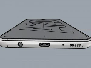 samsung galaxy a20 black 3D Model