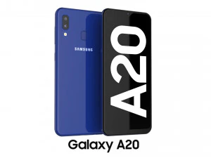 samsung galaxy a20 blue 3D Model