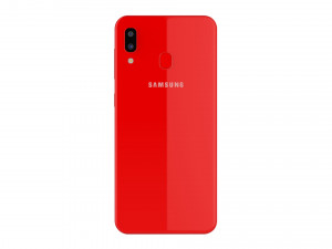 samsung galaxy a20 red 3D Model