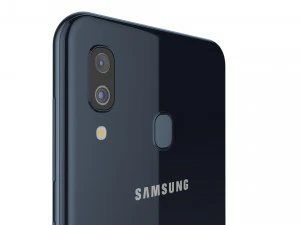 samsung galaxy a30 black 3D Model