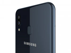 samsung galaxy a30 black 3D Model