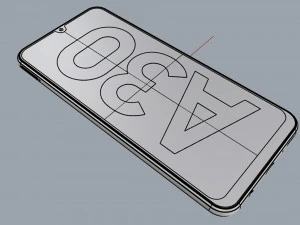 samsung galaxy a30 blue 3D Model