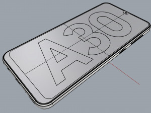 samsung galaxy a30 blue Model 3D