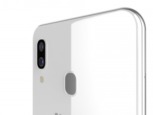 samsung galaxy a30 white Modelo 3D