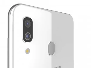 samsung galaxy a30 white 3D Model