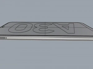 samsung galaxy a30 white 3D Model