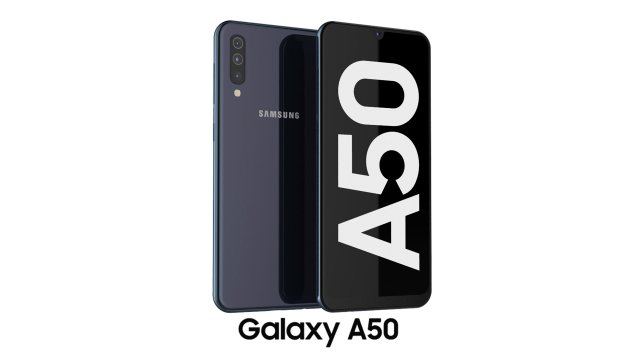 samsung galaxy a50 black Modelo 3D .c4d .max .obj .3ds .fbx .stl .blend 