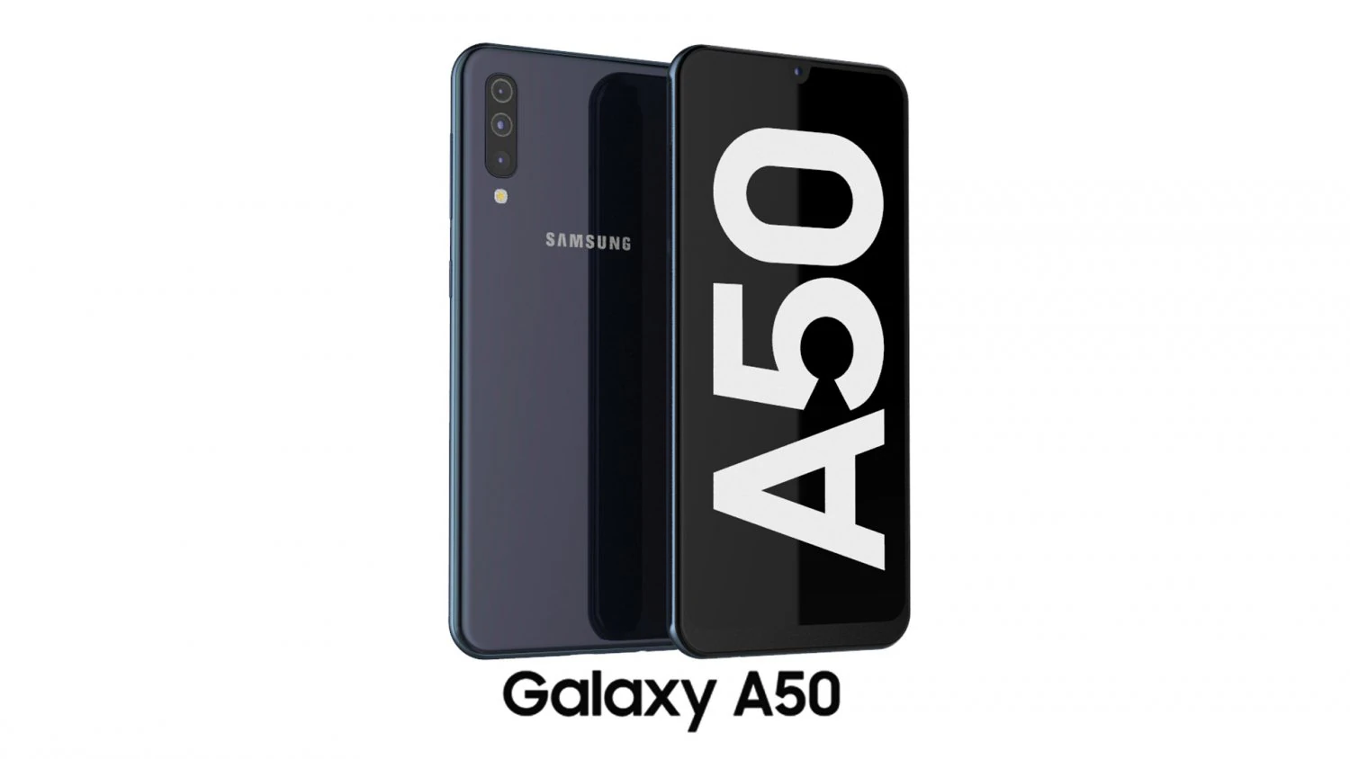 samsung galaxy a50 black 3D Model .c4d .max .obj .3ds .fbx .stl .blend