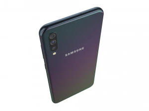 samsung galaxy a50 black 3D Model