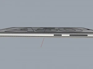 samsung galaxy a50 black 3D Model