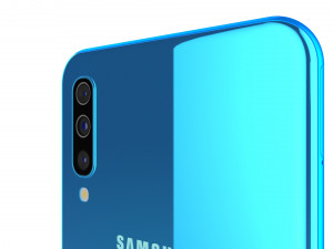 samsung galaxy a50 blue 3D Model