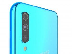 samsung galaxy a50 blue 3D Model