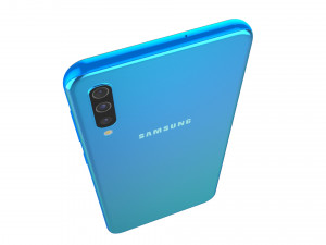 samsung galaxy a50 blue 3D Model