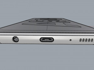 samsung galaxy a50 blue 3D Model