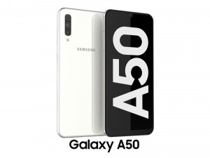 samsung galaxy a50 white Modello 3D