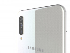 samsung galaxy a50 white 3D Модель