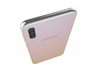 samsung galaxy a50 white 3D Модель