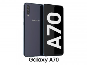 samsung galaxy a70 black 3Dモデル