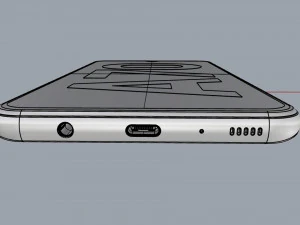 samsung galaxy a70 black 3D Model