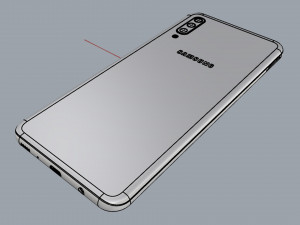 samsung galaxy a70 black Modelo 3D