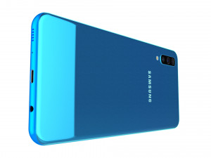 samsung galaxy a70 blue 3D 모델