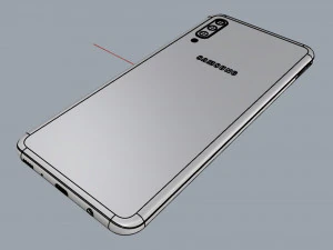 samsung galaxy a70 blue 3D Model