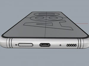samsung galaxy a80 angel gold 3D Model