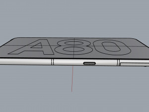 samsung galaxy a80 angel gold 3D Model