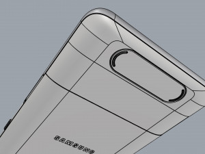 samsung galaxy a80 angel gold 3D Model