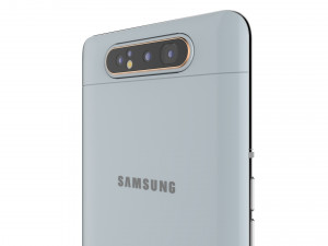 samsung galaxy a80 ghost white 3D Modell