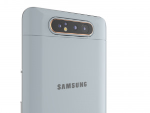 samsung galaxy a80 ghost white 3D Modell