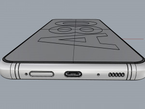 samsung galaxy a80 ghost white 3D Modell