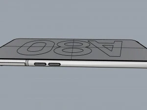 samsung galaxy a80 ghost white 3D Model