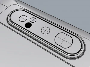 samsung galaxy a80 ghost white 3D Model