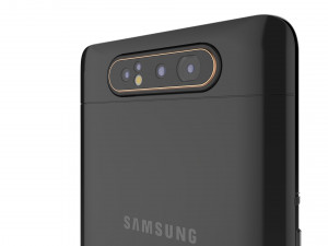 samsung galaxy a80 phantom black 3D Model